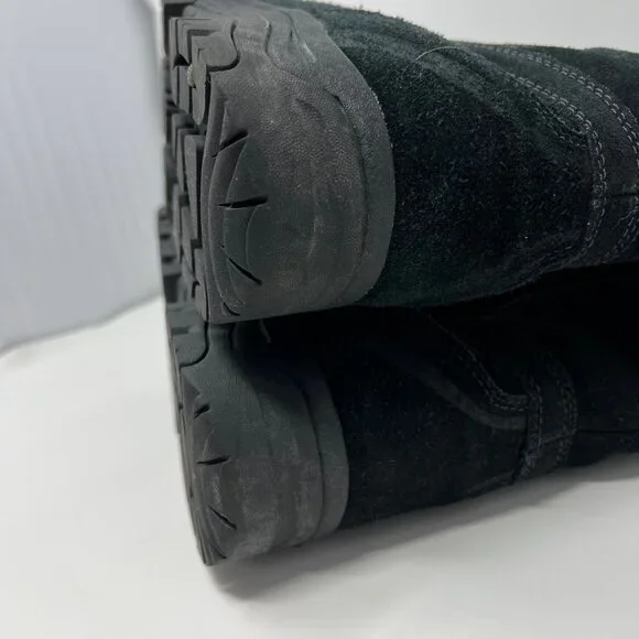 Sorel Waterfall Slip 2 NL1782 Suede Insulated Thinsulate Zip Black Women US 10 - Picture 6 of 12